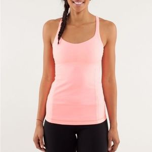 Lululemon Free to Be Bleached Coral Strappy Tank 6